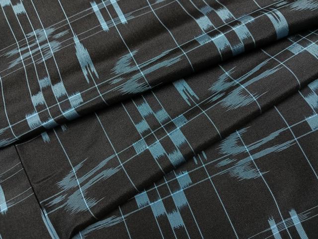 平和屋着物●上質な紬 琉球絣文様 正絹 逸品 AABI6293ph