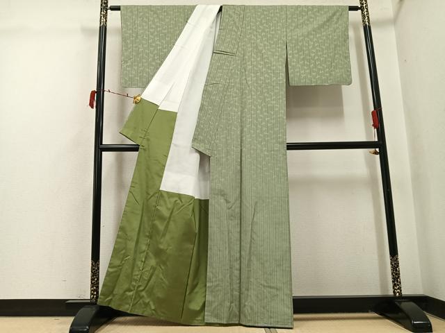 平和屋着物●お召 兎 正絹 逸品 未使用 AABI6311ph
