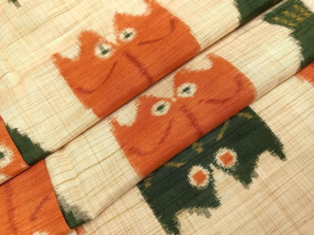 平和屋着物●上質な紬 干物 正絹 逸品 AABI6321ph