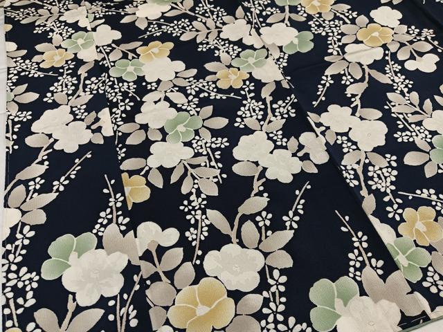 平和屋着物●上質な小紋 枝花文 正絹 逸品 未使用 AABI6326ph