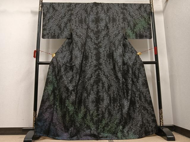 平和屋着物●本場大島紬 訪問着 カタス9マルキ 花尽くし 正絹 逸品 未使用 AABI6336ph