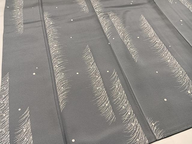 平和屋着物●上質な小紋 露芝文 ロング丈 正絹 逸品 未使用 AABI6341ph