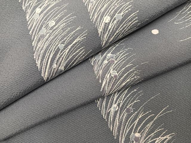 平和屋着物●上質な小紋 露芝文 ロング丈 正絹 逸品 未使用 AABI6341ph