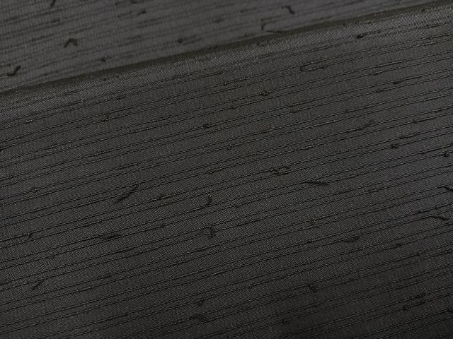 平和屋着物●髭紬 色無地 藍鉄色 ロング丈 正絹 逸品 AABI6348ph