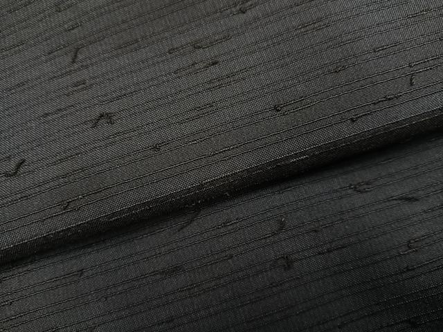 平和屋着物●髭紬 色無地 藍鉄色 ロング丈 正絹 逸品 AABI6348ph
