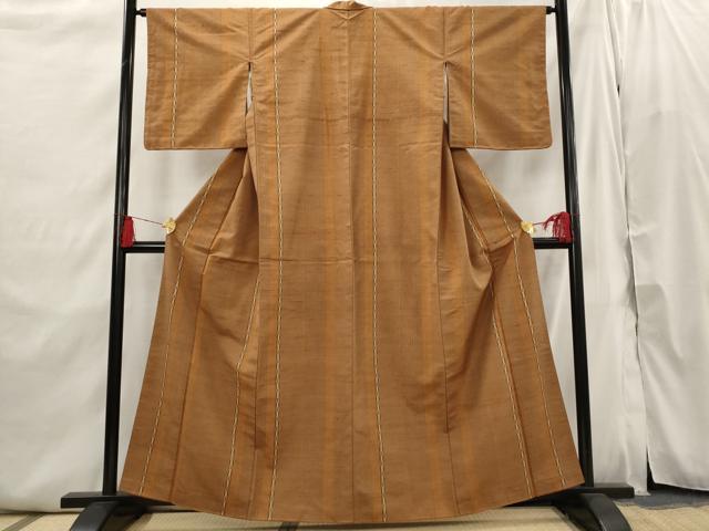平和屋着物■上質な紬 間道 正絹 逸品 AABI6386st