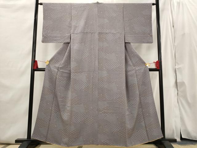 平和屋着物■上質な小紋　切り嵌め吉祥紋様　正絹　逸品　AABI6388st 平和屋着物□上質な小紋 切り嵌め吉祥紋様 正絹 逸品 AABI6388st