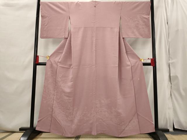 平和屋着物■伝統工芸師 服部光擴 江戸小紋 訪問着 松竹梅風景文 正絹 逸品 AABI6404st