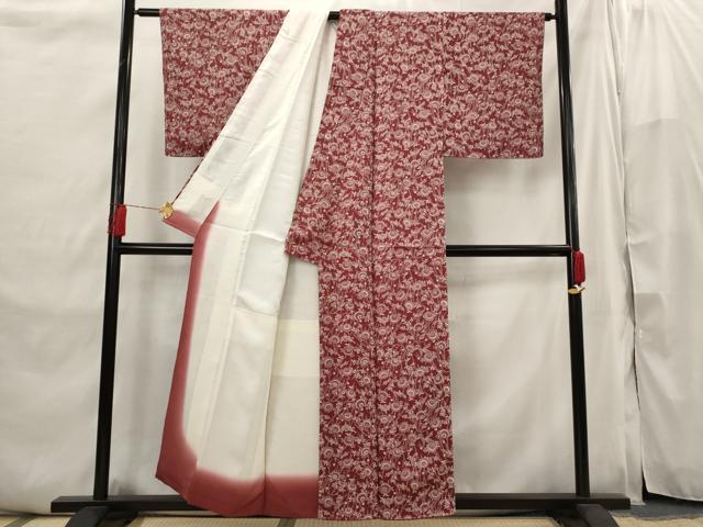平和屋着物■上質な小紋 番傘花文 正絹 逸品 AABI6439st