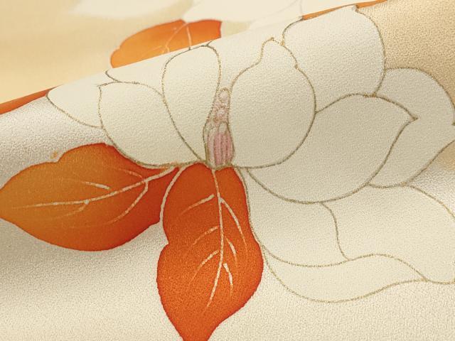 平和屋着物■上質な小紋 舞花文 暈し染め 金彩 正絹 逸品 AABI6453st