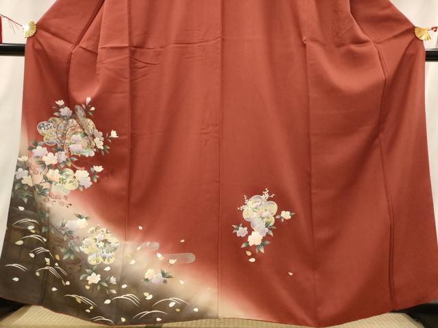 平和屋着物■訪問着 花鼓文 暈し染め 金彩 さが美扱い 正絹 逸品 AABI6454st