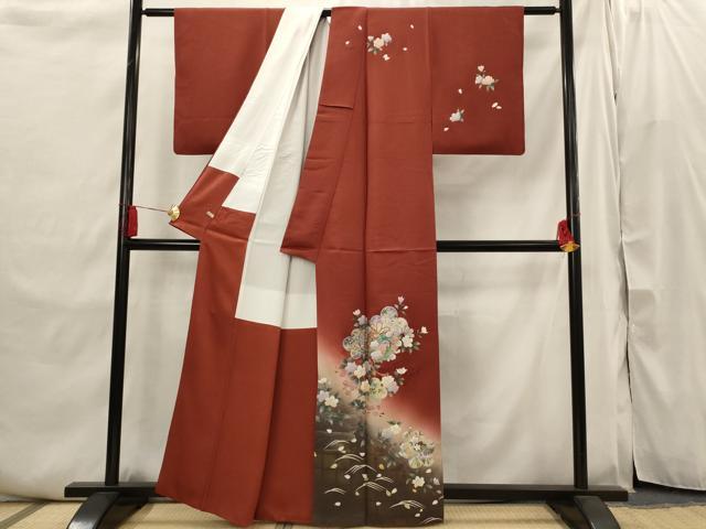 平和屋着物■訪問着 花鼓文 暈し染め 金彩 さが美扱い 正絹 逸品 AABI6454st
