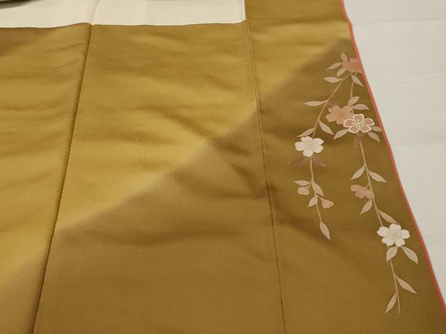 平和屋着物■訪問着 糸巻花蝶文 暈し染め 金彩 やまと誂製 正絹 逸品 AABI6460st