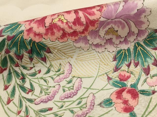 平和屋着物■上質な小紋 花丸文 金彩 やまと誂製 正絹 逸品 AABI6462st