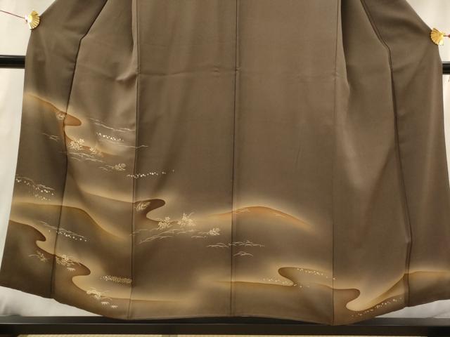 平和屋着物■訪問着 流水花文 暈し染め 金彩 正絹 逸品 AABI6472st