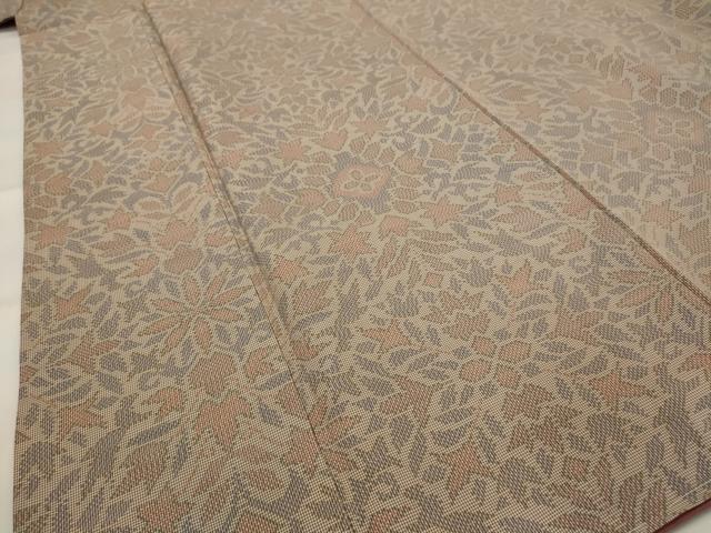 平和屋着物■本場大島紬 7マルキ 草花文 正絹 逸品 AABI6473st
