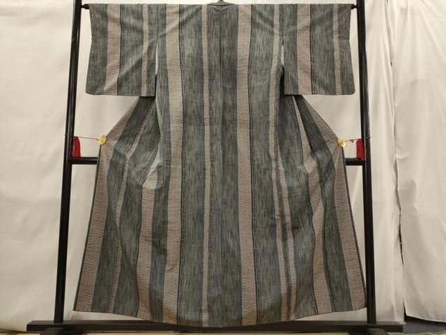 平和屋着物■上質な紬 間道 正絹 逸品 AABI6474st