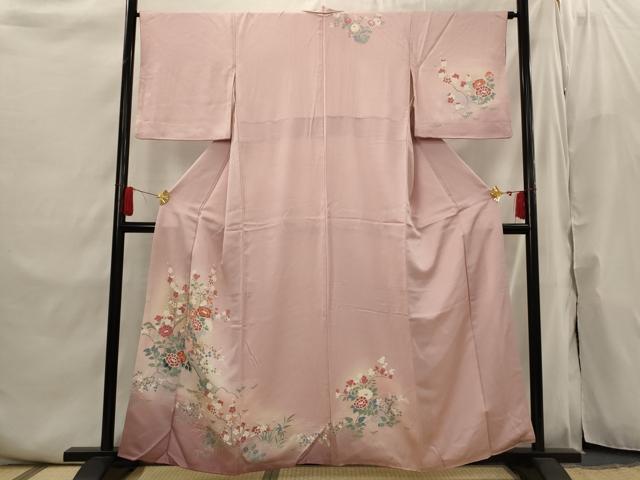 平和屋着物■訪問着 草花文 暈し染め 金彩 正絹 逸品 AABI6475st