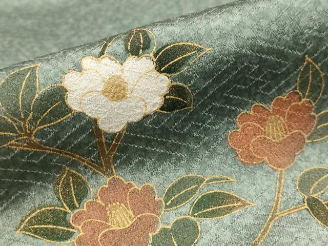 平和屋着物■訪問着 流水花文 暈し染め 金彩 正絹 逸品 AABI6476st
