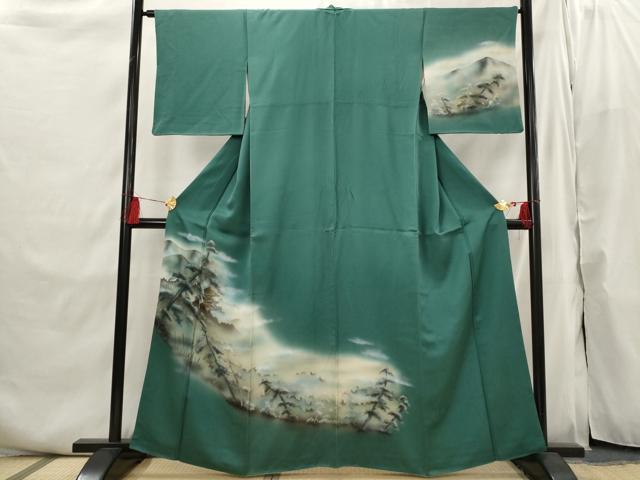 平和屋着物■訪問着 遠山枝松文 暈し染め 金彩 正絹 逸品 AABI6483st
