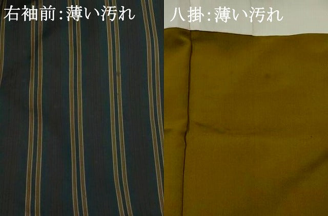 平和屋着物■上質な紬 縞 正絹 逸品 AABI6487st