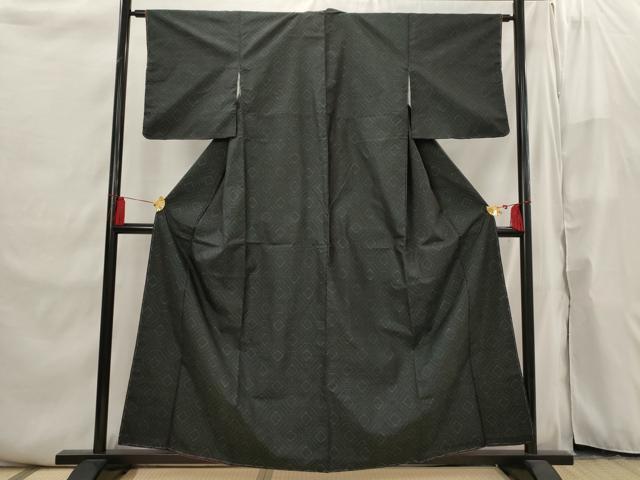 平和屋着物■本場大島紬 蜀江文 正絹 逸品 AABI6489st