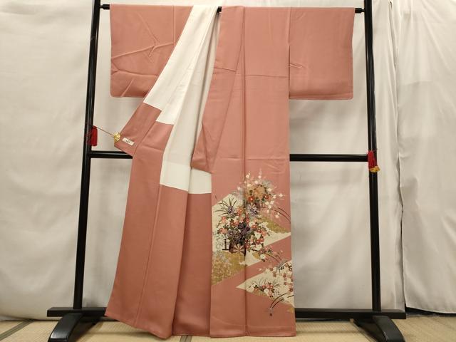 平和屋着物■色留訪問着 花車文 金彩 やまと誂製 正絹 逸品 未使用 AABI6496st
