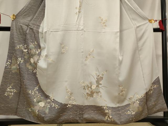 平和屋着物■訪問着 草花文 金彩 正絹 逸品 AABI6527st