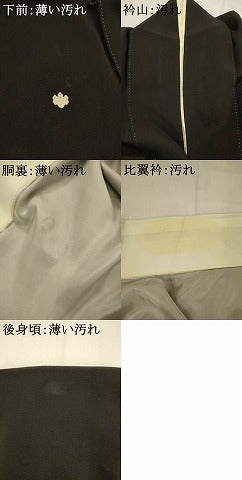 平和屋着物■豪華黒留袖 駒刺繍 吉祥青海波文 金糸 金彩 正絹 逸品 AABI6537st