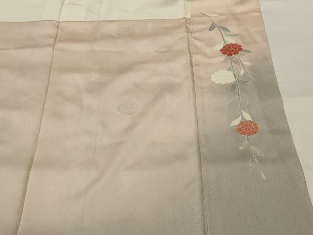 平和屋着物■訪問着 駒刺繍 枝花文 暈し染め 正絹 逸品 AABI6544st