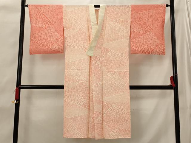 平和屋着物■長襦袢 無双仕立て 切り嵌め花文 正絹 逸品 AABI6554st