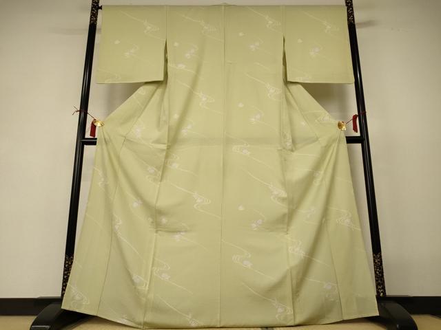 平和屋着物*夏物 小紋 絽 貝合わせ花文 正絹 逸品 AABI6562jd