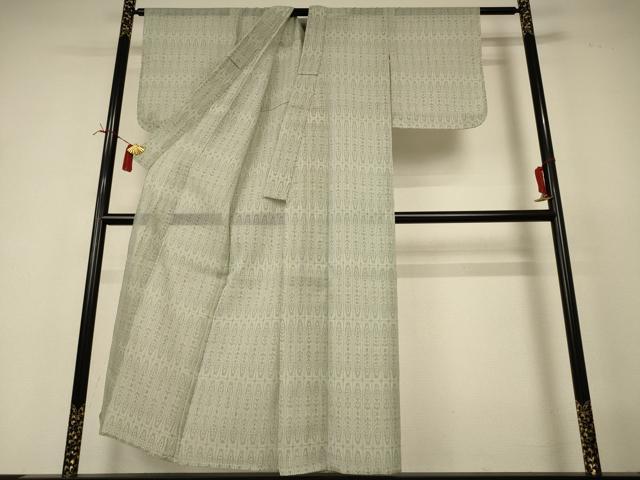 平和屋着物*夏物 小紋 紗 幾何学文様 AABI6563jd
