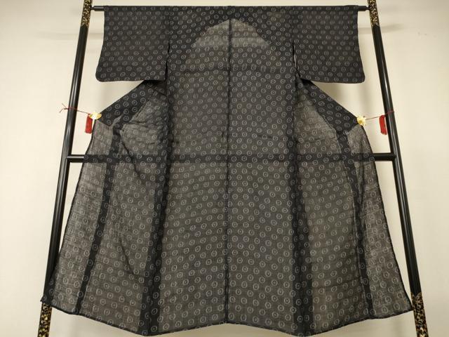 平和屋着物*夏物 重要無形文化財 本場宮古上布 丸文 苧麻 逸品 AABI6564jd