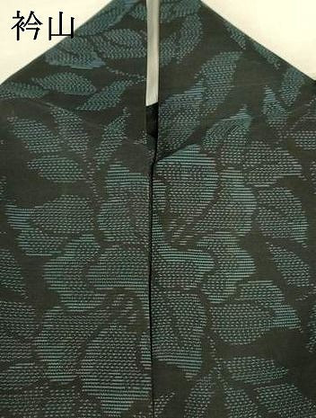 平和屋着物*夏物 本場大島紬 夏大島 草花文 正絹 逸品 AABI6571jd