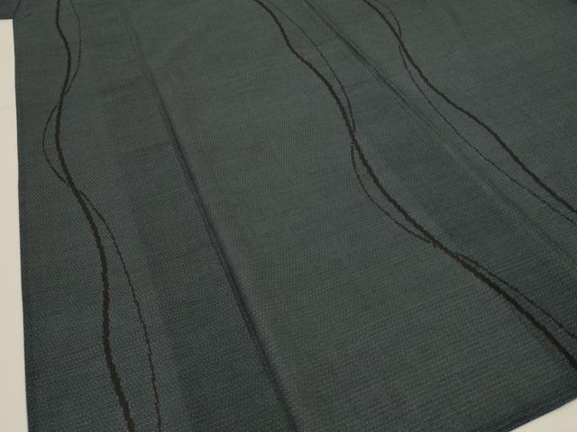 平和屋着物*夏物 本場大島紬 夏大島 150亀甲 よろけ縞 正絹 逸品 AABI6574jd
