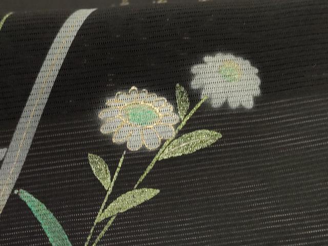 平和屋着物*夏物 訪問着 絽 蛍 蛍暈し 金彩 正絹 逸品 AABI6589jd