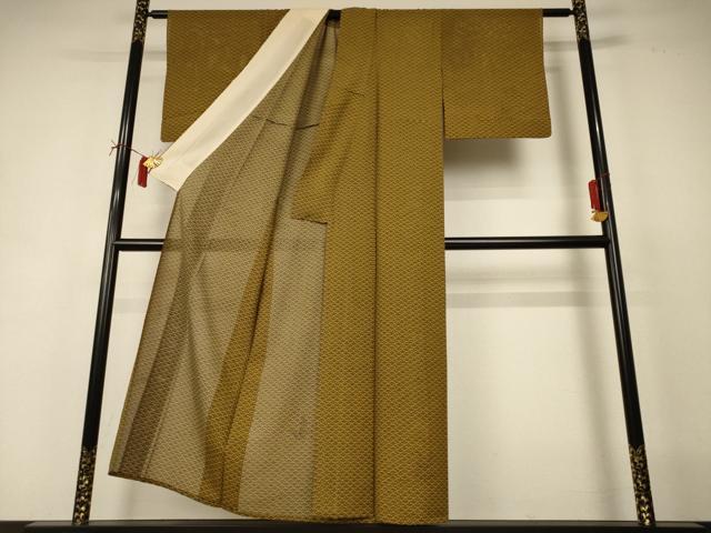 平和屋着物*夏物 小紋 絽 青海波 正絹 逸品 AABI6592jd