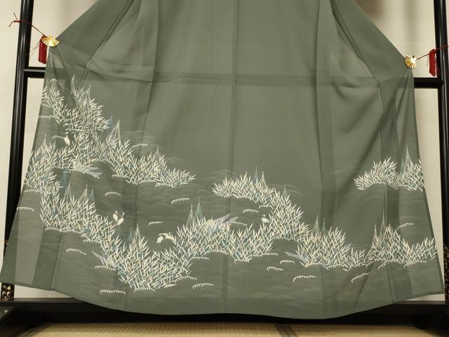 平和屋着物*夏物 訪問着 絽 鷺 正絹 逸品 未使用 AABI6600jd