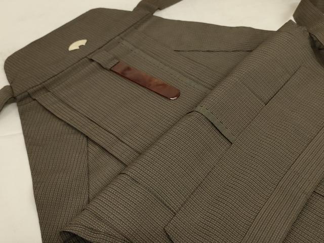 平和屋着物*夏物 男性 行灯袴 縞 正絹 逸品 AABI6604jd