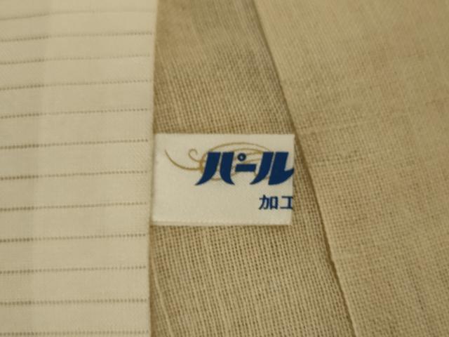 平和屋着物*夏物 紗紬 枯色 正絹 逸品 AABI6612jd