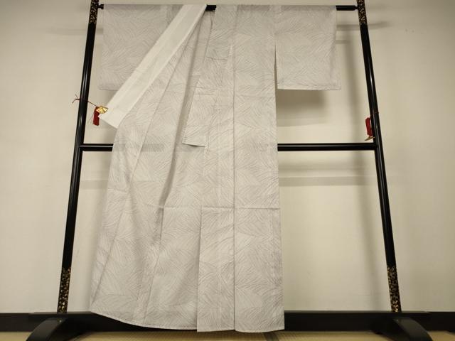 平和屋着物*夏物 小紋 絽 幾何学文様 正絹 逸品 AABI6617jd