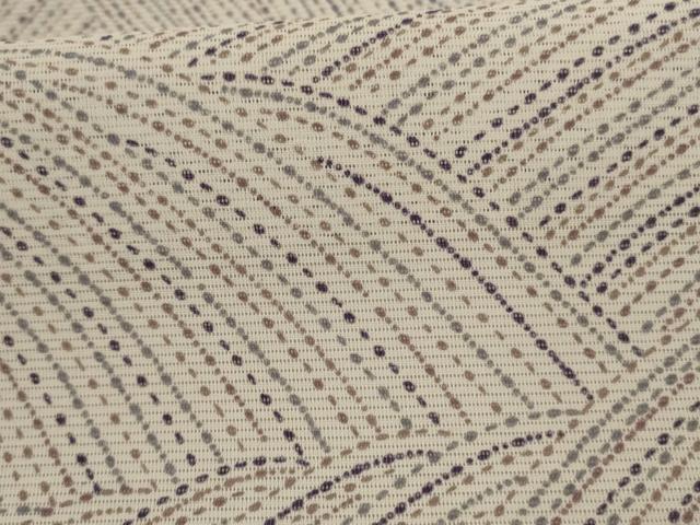平和屋着物*夏物 小紋 絽 幾何学文様 正絹 逸品 AABI6617jd