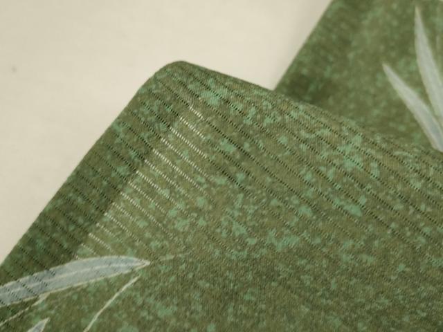 平和屋着物*夏物 洗える最高級着物 <英>はなぶさ謹製 小紋 絽 草花文 たとう紙付き 洗える着物 AABI6619jd