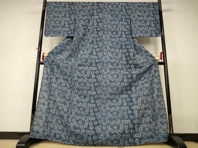平和屋着物*夏物 小紋 絽 蝶 正絹 逸品 AABI6620jd