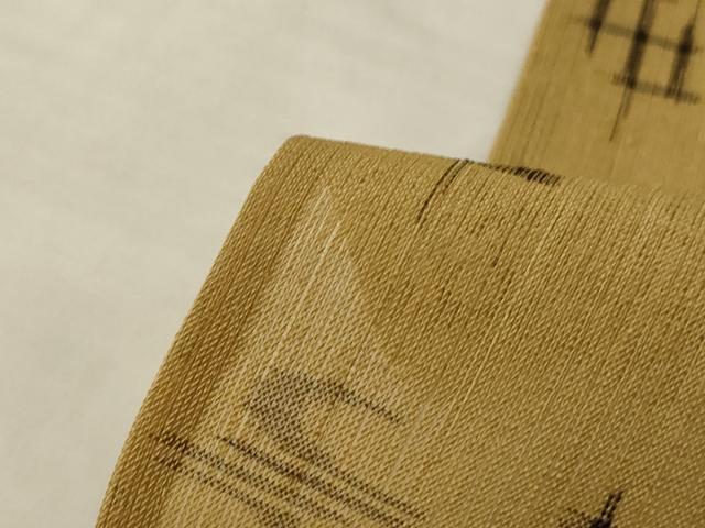 平和屋着物*夏物 紗紬 琉球絣文 正絹 逸品 AABI6633jd