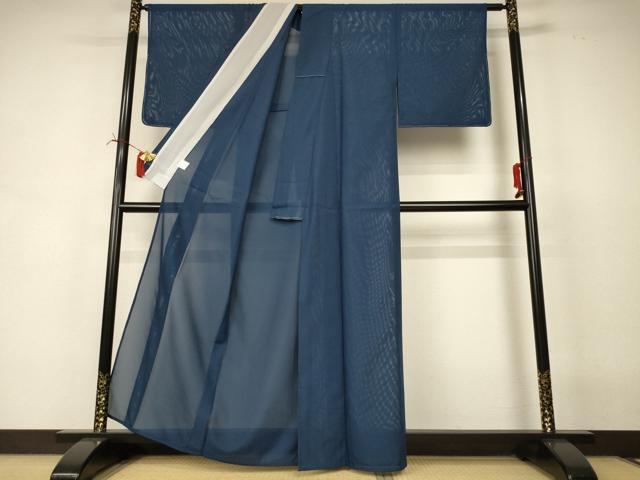 平和屋着物*夏物 色無地 絽 褐返色 洗える着物 AABI6634jd