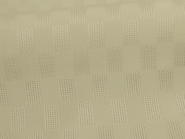 平和屋着物*夏物 長襦袢 市松地紋 生成り色 正絹 逸品 AABI6636jd