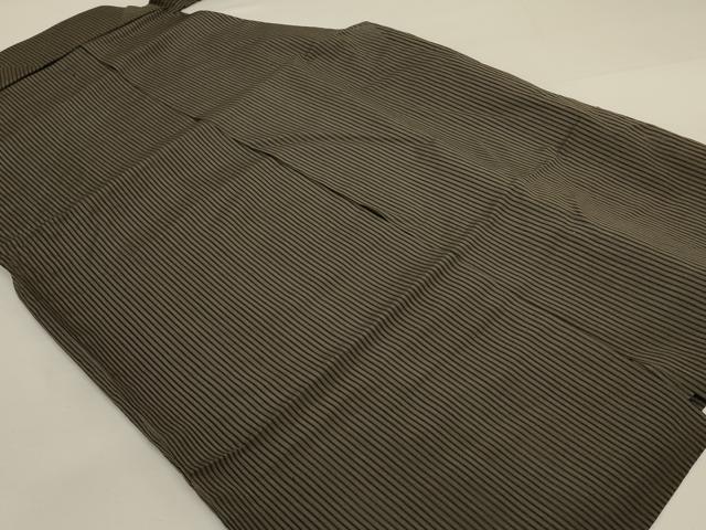 平和屋着物*夏物 男性 行灯袴 縞 正絹 逸品 AABI6660jd