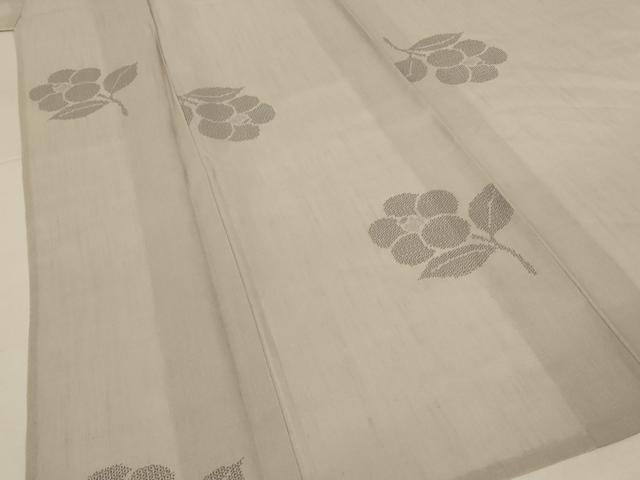 平和屋着物*夏物 結城紬 夏結城 亀甲絣 草花文 正絹 逸品 AABI6669jd